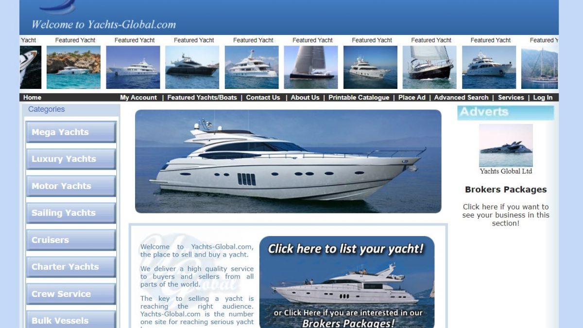 Yacht for Sale or Charter